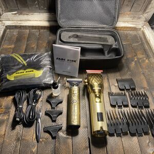 Fade King Professional Cordless Hair Clipper Beard Trimmer For Men Gold & Bronze